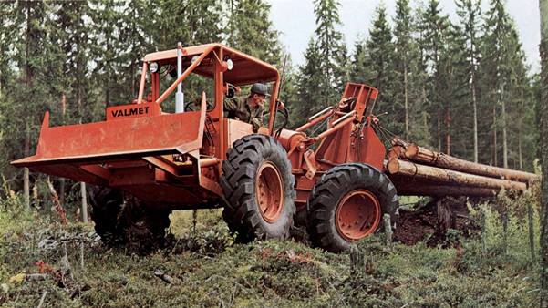 Valmet 363 D terrängtraktor i Komatsu Forests historikarkiv