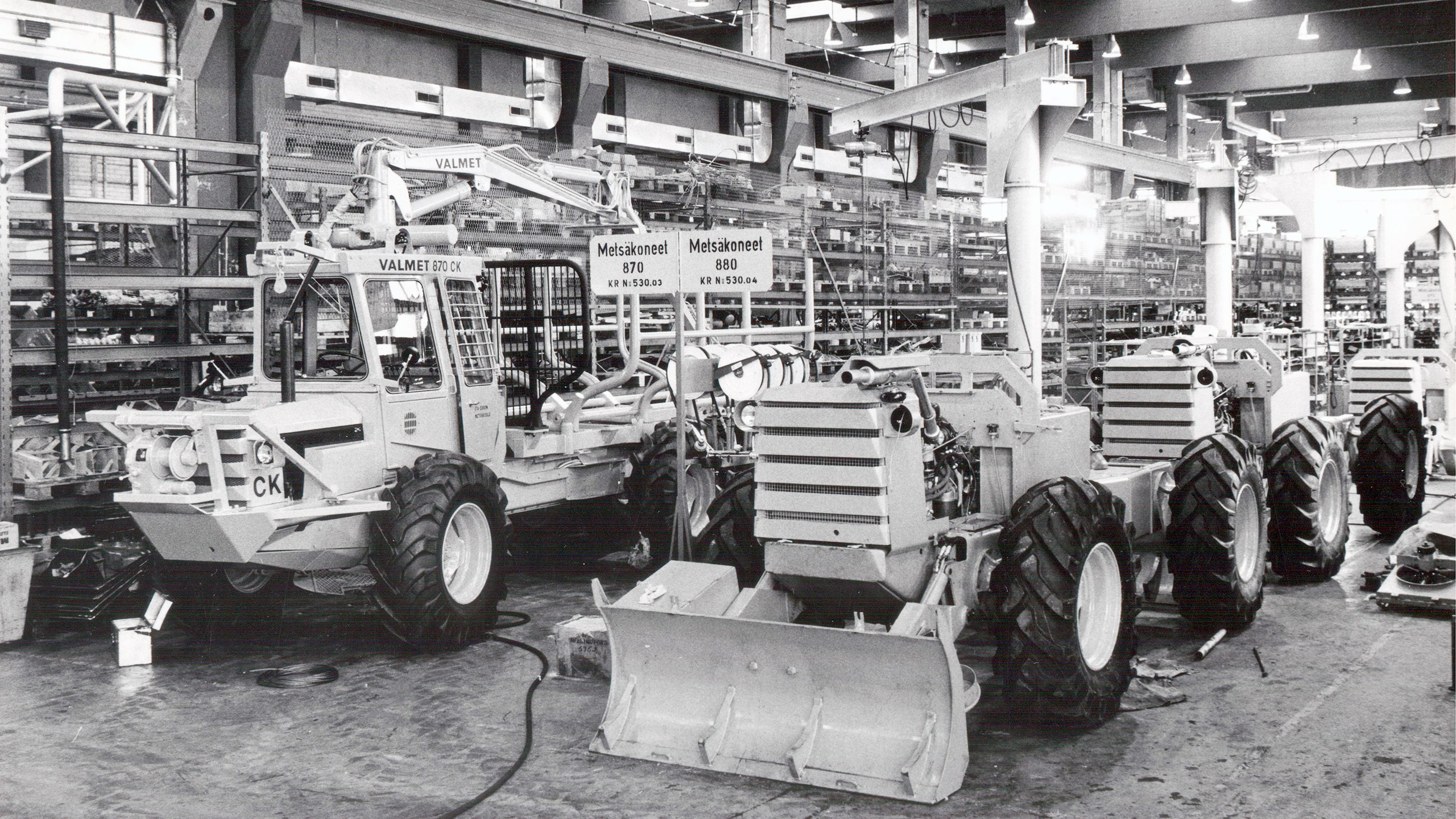 Valmet-tuotantolinja