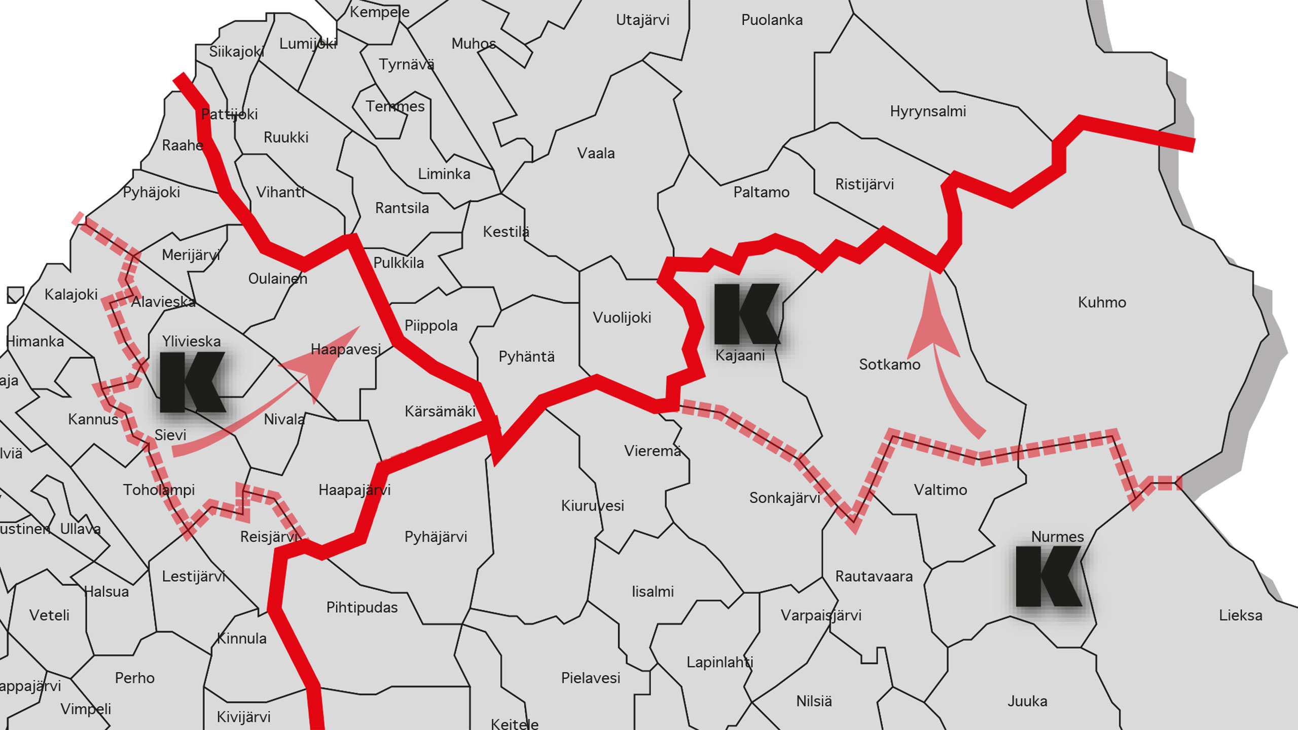 Komatsu Forest Oy:n myyntipiirien muutos, syyskuu 2020