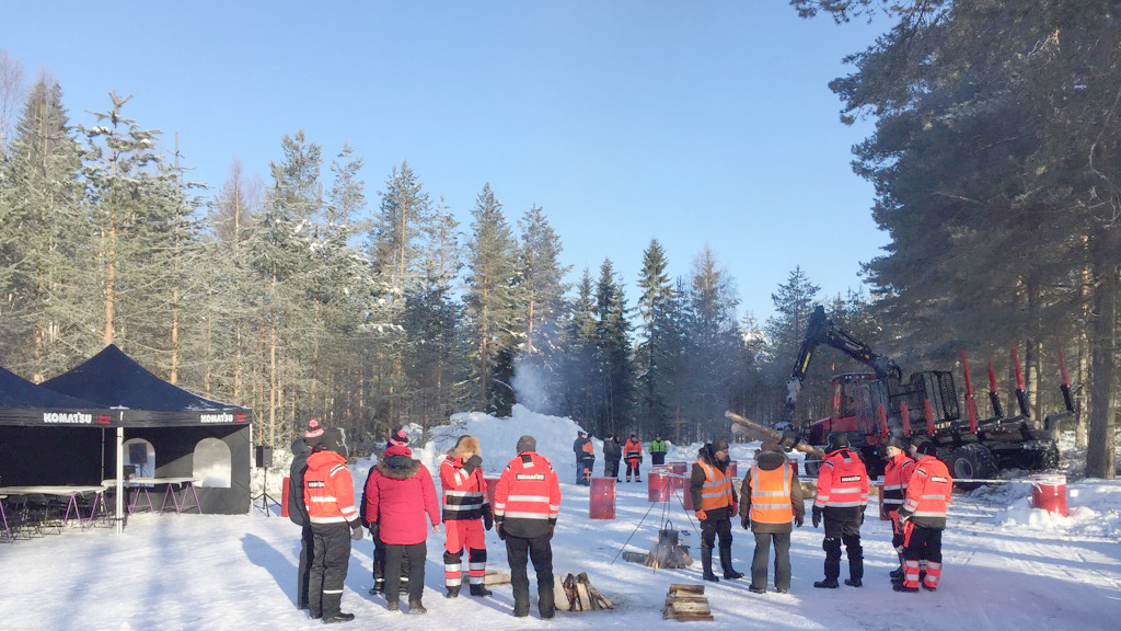 Komatsu Forest Oy:n Sotkamon näytös