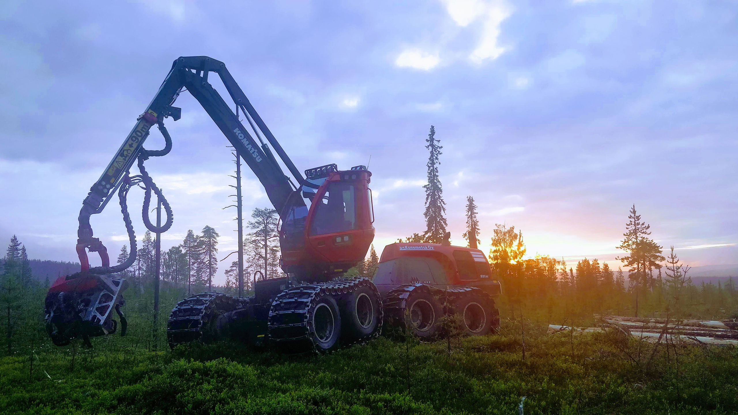 Komatsu Forest -valokuvauskilpailu heinäkuu sija 1. Jarno Holck