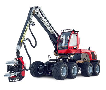 Komatsu 931XC isolated on white background